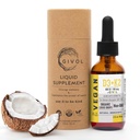 D3 + K2 Drops líquidos com MK-4 e MK-7 – Não-GMO, Sem glúten, Livre de açúcar, Absorção fácil, Spray líquido para crianças e adultos - 2 Fl Oz/60 ml, Fonte 240 dias