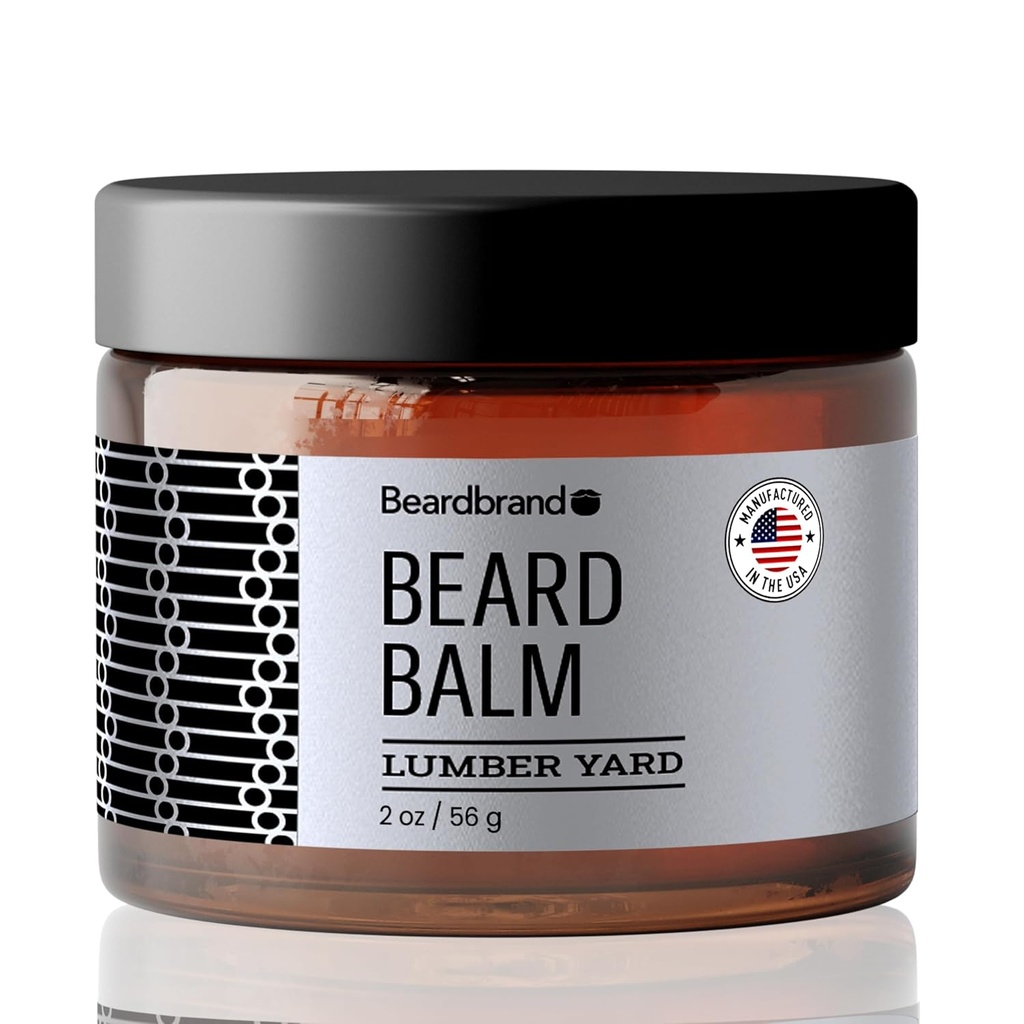 Balsa de barba para homens - Pacote de viagem de bálsamo utilitário - Suporta barba mais espessa, madeira cheiro de jardim, manteiga de ingredientes naturais reduz a secura e melhora a aparência - 2 onças