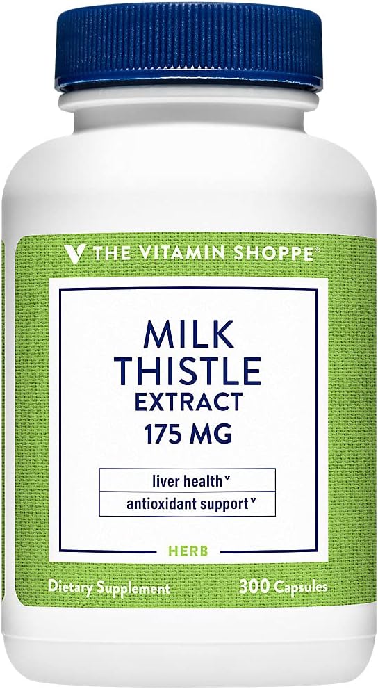 O Vitamina Shoppe Milk Thistle Extract 175 MG (300 Cápsulas)