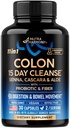 Colon Cleanse - 15 dias de limpeza para mulheres e homens - Senna Cascara - Natural & Vegan - Feito nos EUA, 30 Cápsulas