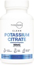 Citrato de potássio Tipo Zero (99mg, 120 Cápsulas) - Sem glúten, Sem OGM