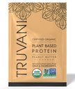 Truvani Vegan proteína de ervilha em pó , manteiga de amendoim , 32,7g proteína baseada planta orgânica , 1 Servindo , Keto , , Gluten & Dairy livre , baixo carboidrato , , Não adicionado açúcar