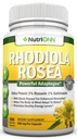Rhodiola Rosea - 500mg - 180 Cápsulas Vegan - 3% Rosavin 1% Salidroside Extract - Não-GMO - com pimenta preta para absorção melhorada - 6 Mês de Abastecimento - Suplemento de Energia e Estamina