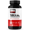 Força Fator TUDCA Suplemento de suporte do fígado, Sal de Bile poderoso para a saúde da vesícula biliar e saúde do fígado, Tauroursodeoxicólica ácido, Dose clínica, Vegan Friendly, Não-GMO, 60 Cápsulas vegetais