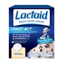 Lactaid Fast Act Lactose Intolerância Mastigações de alívio com lactase natural Enzima para prevenir gás, inchaço e diarreia Devido à sensibilidade à lactose, em andamento, Vanilla Twist Flavor, 60 x 1 ct