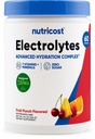 Nutricost Electrolyte Complex Powder (60 Servings, Fruit Punch) - Hydration Supplement Drink Mix com vitaminas e minerais