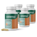 Emma Gut Health - 4 Pack - Gás e Bloating Alívio, Obstipação, Leaky Gut Repair - Gut Cleanse & Restaurar Digestion - Regular Movimento Bowel. Probióticos e Laxative Alternative, 240 Cápsulas