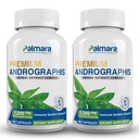 Palmara Health Premium Andrographis Paniculata Extract 2 Pack - 1.200mg (100mg Andrographolides) por serviço, Não-GMO, Vegan, Gluten Free