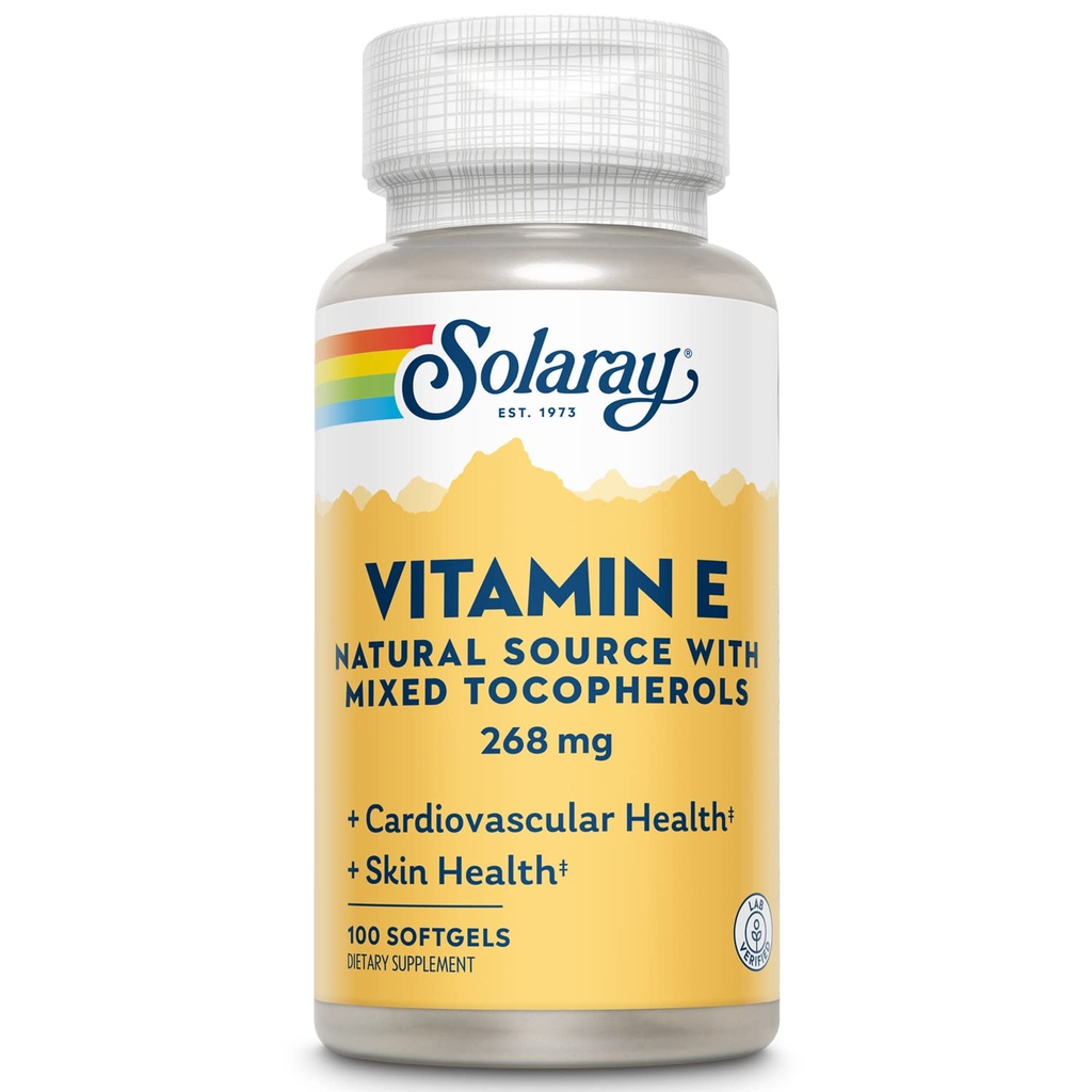 SOLARAY Vitamina E d-Alpha Tocoferol 268mg (400 UI)