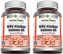 Incrível Omega Wild Alaskan Salmon Oil 2000mg Por Servindo Softgels Suplemento (180             . 2 Pack)
