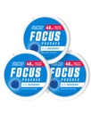 GRINDS Focus Pouches - naturalmente saboreado com ingredientes nootrópicos - contém Alpha GPC e L-Theanina, livre de açúcar - 3 Pack, 18 Pouches por lata - framboesa azul