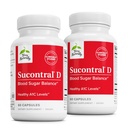 Terry naturalmente Sucontral D - Suplemento B-Complex & Folato - Suporte ao metabolismo carboidratado - Suplemento de vitamina e mineral com zinco e crómio - 60 Cápsulas (Pacote de 2)