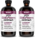 Norm's Farms Pure Elderberry Extract 2PK - Made from Only Elderberries in USA - Imune, Apoio Antioxidante, Sem Açúcar Adicionado, Aditivos, Vegan, Gluten-Free, Non-GMO, Tinture Alcohol Free - 8 Oz