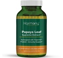 Harmony nutracêuticos Papaya Folha Suprema Extrair a maior potência máxima bioatividade orgânica Dr. Gumman's Clinical Grade 120 Vegan Cápsulas Sinergizadas com triperina