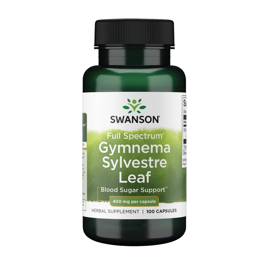 Swanson Full Spectrum Gymnema Sylvestre Leaf - Herb tradicional ayurvédico - (100 Cápsulas)