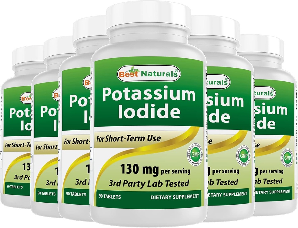 Iodeto de potássio 130 mg por serviço - Suplemento dietético, 90 comprimidos (6)