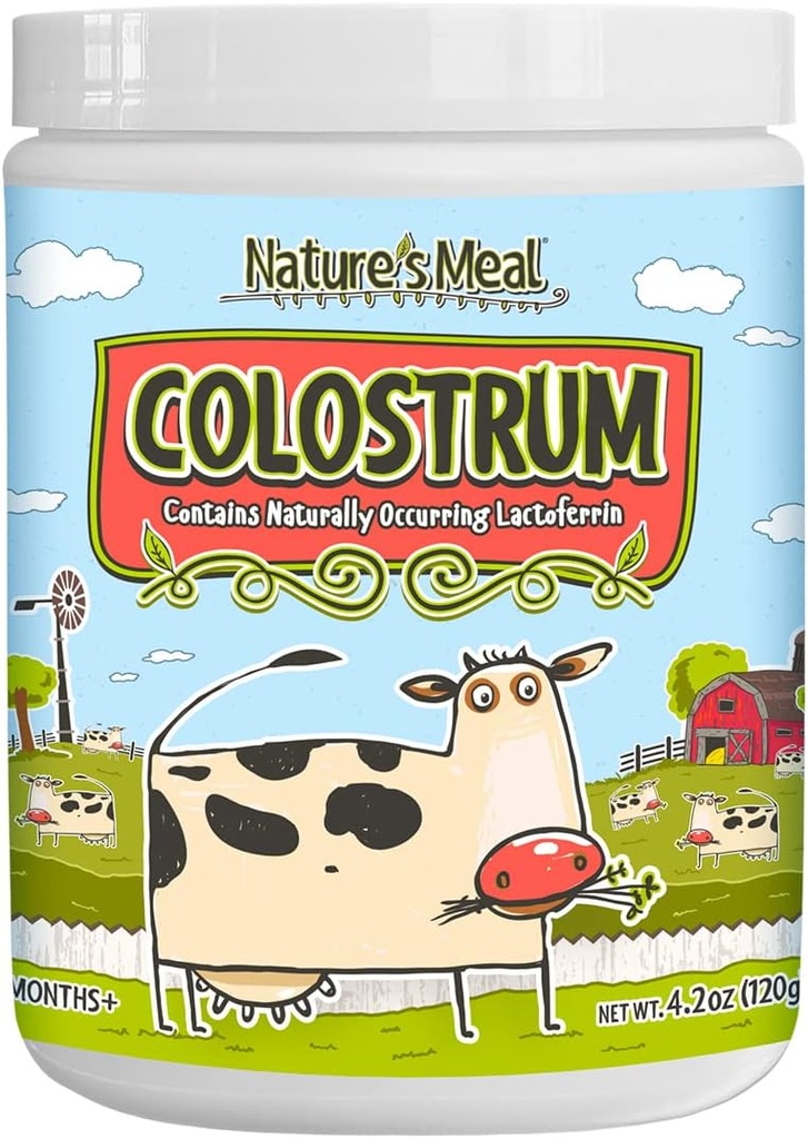 Suporte imunológico para crianças - Colostrum Powder, Natural Super Food com Lactoferrina, IgG, e PRPS 4,2 onças. Idades 6 meses+