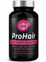 VWS Biotin 10.000 mcg Suplemento dietético w/Zinc & Selenium para promover o crescimento do cabelo mais grosso, unhas mais fortes e pele saudável para mulheres e homens, 60 Cápsulas Vegan