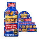 Vitamina Energia B12 11.000% Força extra Energia Shot Açaí Romã 12 Pack, 260mg Cafeína Natural, B12 & B6, Foco Nootrópico, Vitalidade, Açúcar Zero, Sem glúten, Vegan, Kosher, 1,93 fl oz