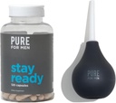 Puro para homens Fique pronto suplemento de fibra (120 Ct) + Bum Bulb Anal Duche Kit