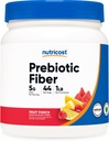 Nutricost Prebiótico fibra em pó (1 LB, Fruit Punch) - Saúde Digestiva, Suplemento de Fibra Natural, Mistura de Fibra de Planta Solúvel