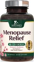 Suplementos de Menopausa para Mulheres - Suporte de alívio de Menopausa Probióticos com Cohosh Preto, Suplementos de suporte natural para flashes leves e suores noturnos e PH Suplemento de apoio ao equilíbrio - 120 Cápsulas
