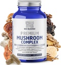 Cápsulas Complexas de Cogumelo Premium - Fórmula de Bem-Estar Suplementar de Mane Leão com Tail Turquia, Shiitake, Cordyceps, Reishi, Chaga, Maitake - Cogumelos de Apoio Imune Suplementos de ervas - 60