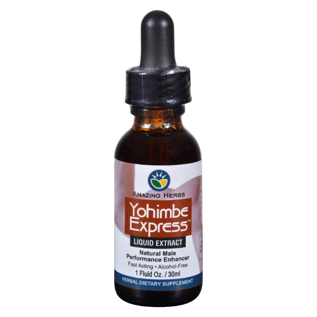 Incrivel Herbs Yogimbe Express - Melhorador de desempenho, 100% puro Yohimbe Bark extrato líquido livre de álcool, suplemento dietético de ervas - 1 Fl Oz (Pack of 1)