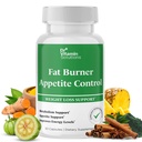 Queimador de gordura e controle de apetite Perda de peso Suplementos para Mulheres e Homens - Metabolismo Booster w/ L-Carnitina, CLA, Chromium - Supressor de apetite para perda de peso - 30 Cápsulas
