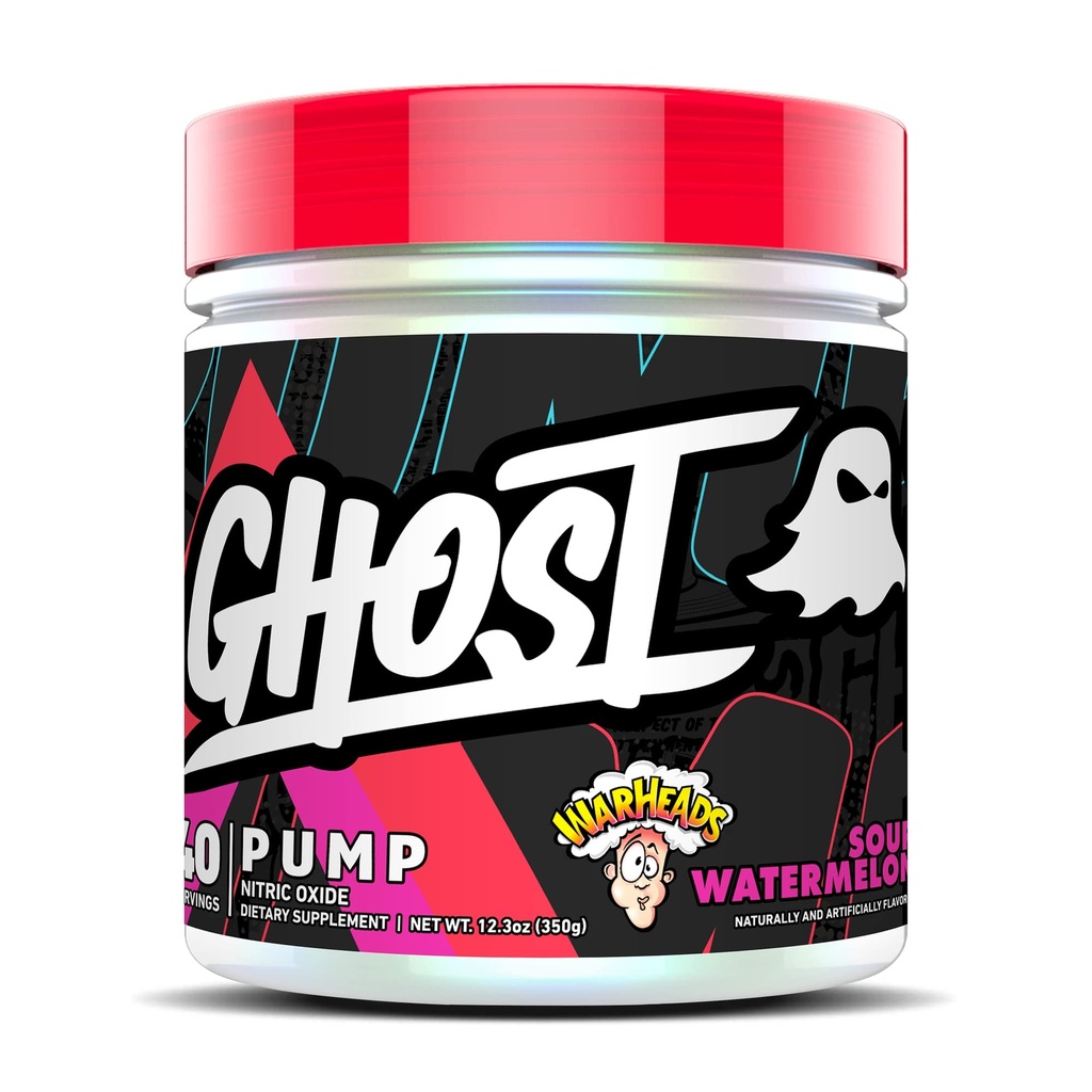 Bomba GHOST Pó de óxido nítrico, ogivas melancia azeda - 40 Servões - Açúcar & Stim-livre pré-trabalho suplementos- L-citrulina, Nitrato de arginina & L-Glutationa - Soy & Gluten-livre, Vegan