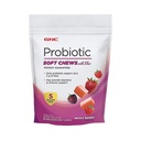 GNC Probiótico macio mastiga com fibra - Berry misto, 30 mastiga, suporta saúde digestiva e imune