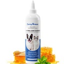 Itch Alief Ear Cleaner para cães e gatos Fórmula Natural Gentil com Manuka Honey & Green Tea - Lavagem Botânica Tripla para Infecção e Prevenção de Leveduras, PH Equilibrado No-Sting 8.45 oz