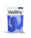 Wellthy Night Time Thermogenic - Vitamina B6, Ashwagandha & Melatonina - Nighttime Thermogenic para as mulheres - Belly Thermogenic - Suplementos de perda de peso natural para as mulheres, 60ct