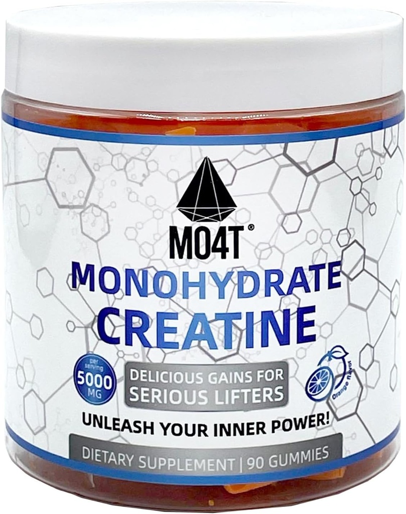 Creatina Mono-hidratado chicletes 5000 mg para homens e mulheres, Açúcar grátis Creatina chicletes sabor laranja