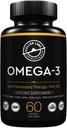 Stellar Labs Omega-3 suplemento de óleo de peixe - 60 CT LowFODMAP Certificado