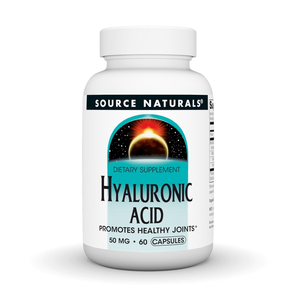 Naturals fonte Ácido hialurônico, promove articulações saudáveis *, 50mg - 30 Cápsulas