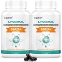 NAD lipossomal Orgabay+ Suplemento 500 mg, alta absorção, aumentar NAD+ com TMG 250 mg, NAD real Plus mais eficiente do que Nicotinamida Riboside, apoiar energia celular, envelhecimento saudável 120 Softgels