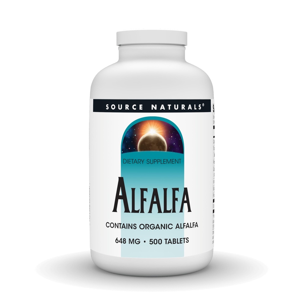 Fonte Natural Alfalfa 10 Grãos Suplemento dietético - 500 Comprimidos