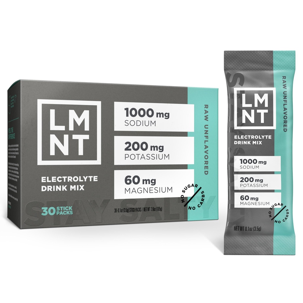 Eletrólitos de açúcar zero LMNT - Puro sal não aromatizado