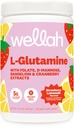 Wellah L-Glutamina Morango Limonada Saboroso (50 Servões) - 5g L-Glutamina Por Serviço, Adoçado com Stevia