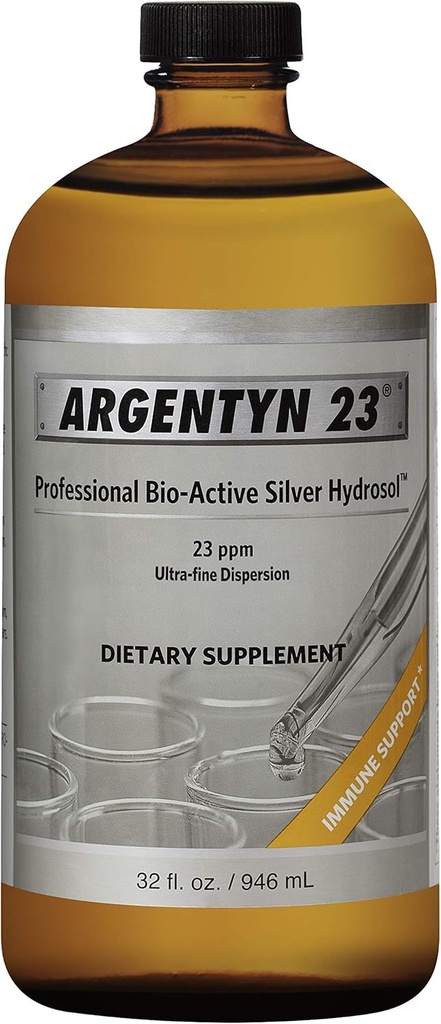 Argentyn 23 Silver Hydrosol - 32 onças por Immogenics Natural