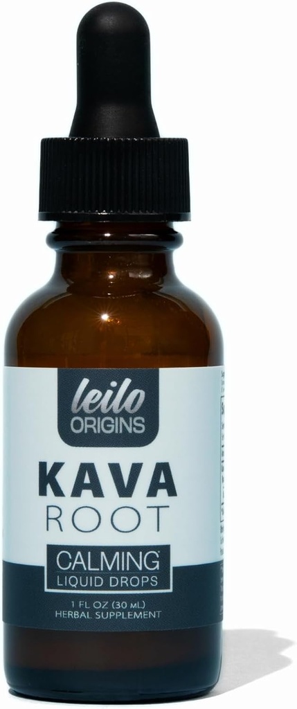 LEILO Kava Raiz de Extrato Líquido ; Drops concentrados para apoiar a relaxação : 70% de força de extração - livre de álcool