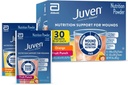 Juven Therapeutic Nutrition Drink Powder Including Collagen Peptides, Amino Acids, and HMB For Wound Healing Support, Variety Pack: Orange & Fruit Punch, 30 pacotes