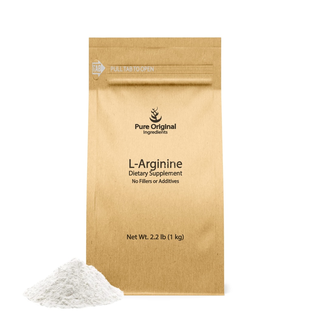 INGREDIENTES ORIGINAIS PUROS L-Arginina (2,2 lb) Puro, sem enchimentos ou aditivos