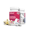 Milkaid Junior Lactase Enzima Comprimidos mastigáveis para Intolerância à Lactose Previne Gás, Bloating, Diarréia em Crianças; Suplemento Digestivo de Lacticínios Rápido Atuantes para Crianças; 60 ct (60 Comprimidos, Baunilha)