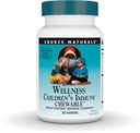 Fonte Naturals Wellness Infantil Imune Chewable, Grande-Tasting Complexo de Defesa, Framboesa flavored* - 30 Wafers