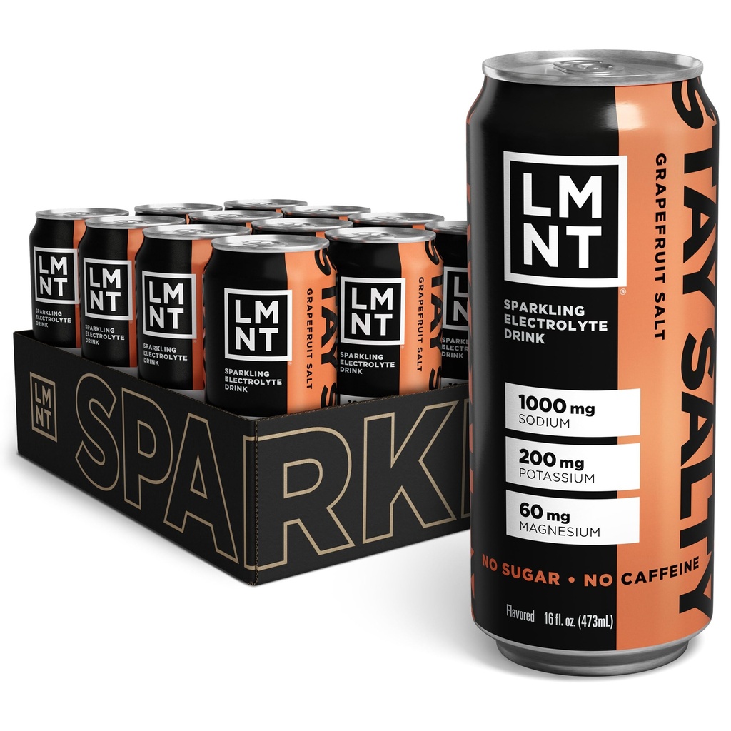 Beba LMNT Sparkling Electrolyte Drink - Toranja Sal