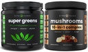 NutraChamps Super Verdes & Super Cogumelos: Ultimate Brain, Gut & Body Boost