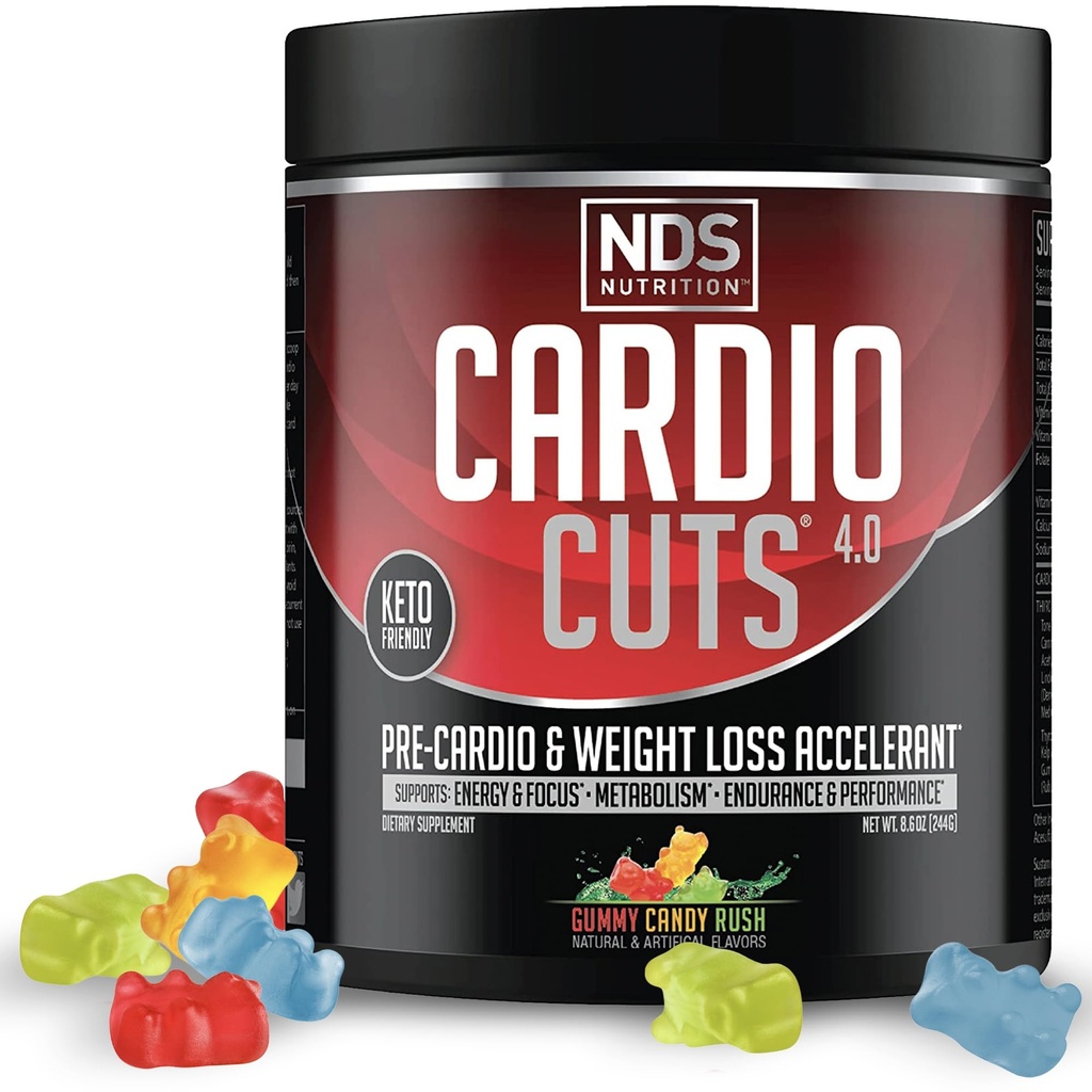 NDS Nutrition Cardio Cortes 4.0, 20 Servings (Pack of 1), Gummy Candy Rush